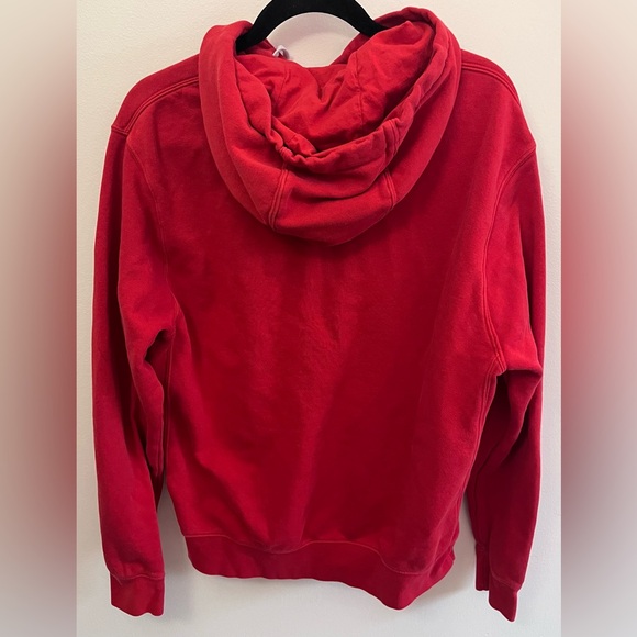 Nike Sportswear Club Fleece Men's Bold Red Hoodie - Picture 2 of 6